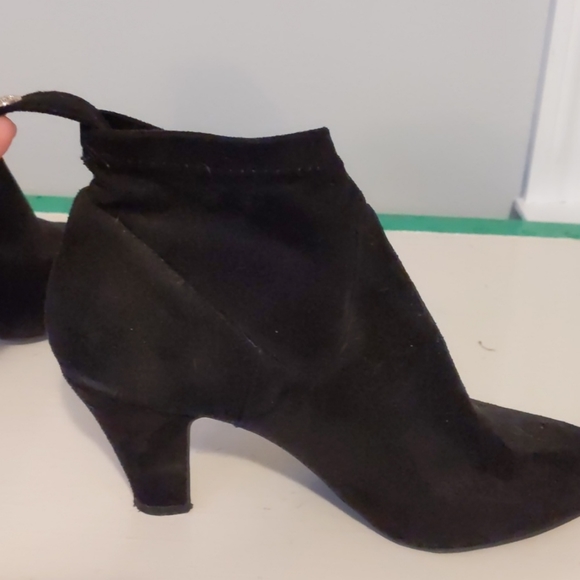 Black heeled ankle booties - Picture 4 of 6